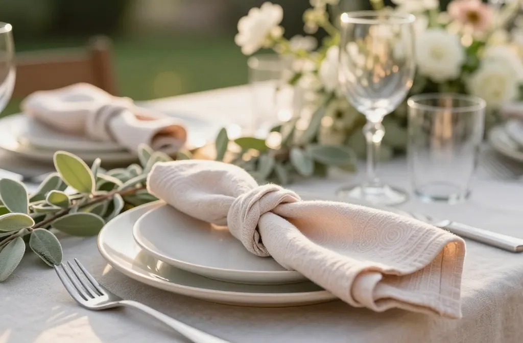 The Art of the Rosette Napkin: Adding Romance to Your Garden Setting Unveiled