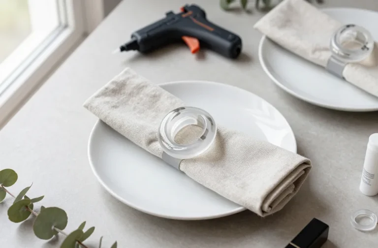 Diy Hot Glue Napkin Rings: Chic Styling on a Dollar Store Budget