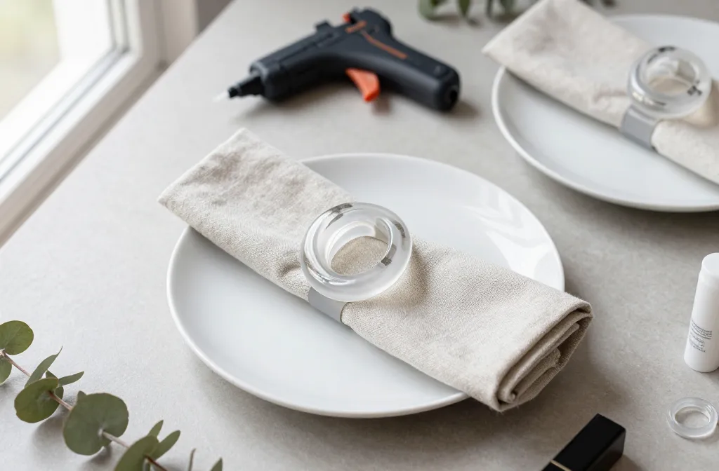 Diy Hot Glue Napkin Rings: Chic Styling on a Dollar Store Budget