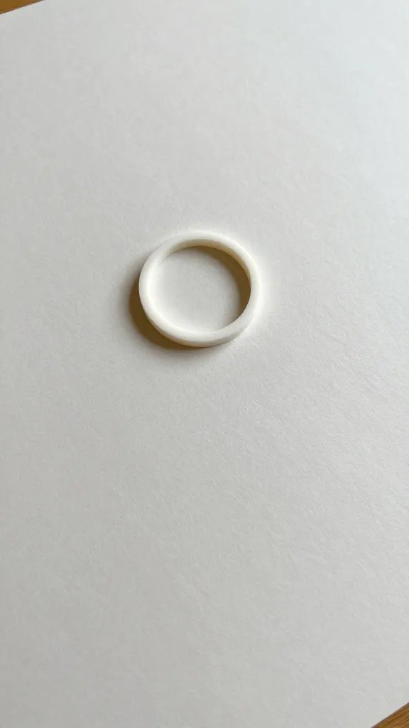 parchment-lined work surface with one finished glue ring