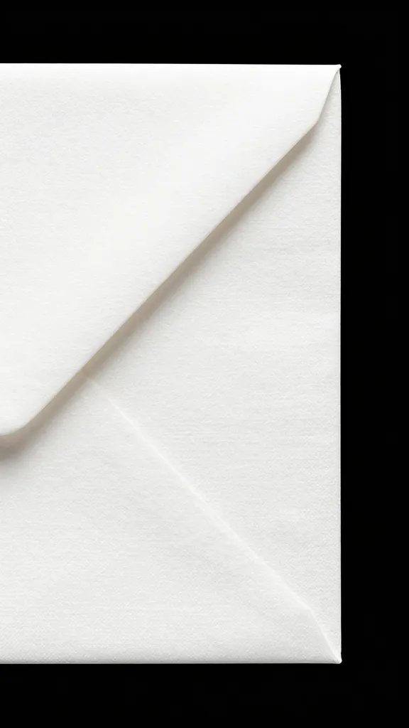 stitched napkin corner forming envelope tip