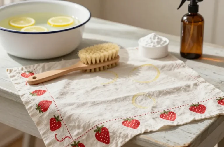The Secret to How to Clean and Restore Vintage Picnic Linens Without Using Harsh Chemicals