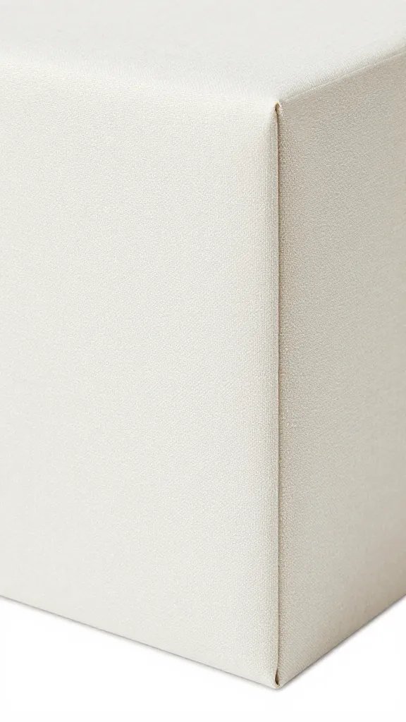 crisp mitered corner seam on 200 gsm linen
