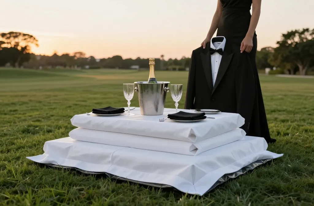Master the "Tuxedo" Fold: Formal Picnic Etiquette for Black-Tie Outdoor Events
