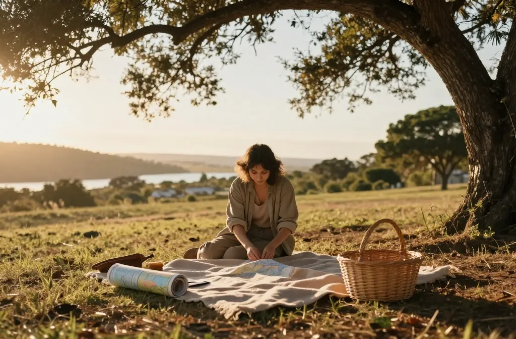 How to Take Beautiful Solo Picnic Photos When There's Nobody to Hold the Camera