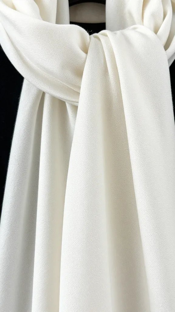closeup of a crisp coastal scarf draped over blanket corner