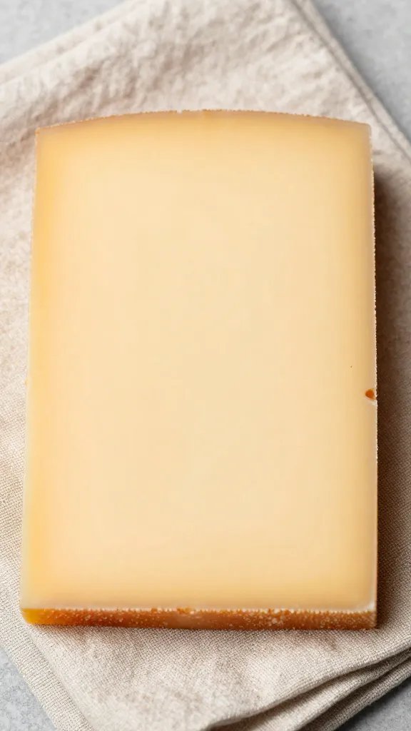 Closeup of single-serve cheese board on linen napkin