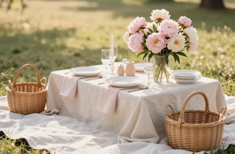 The Soft Pink Picnic Aesthetic: Why Blush, Linen, and Peonies Are All You Need