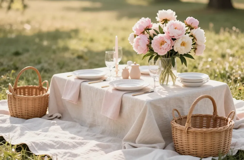 The Soft Pink Picnic Aesthetic: Why Blush, Linen, and Peonies Are All You Need