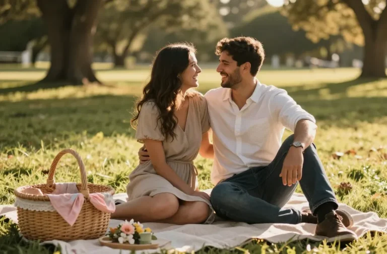 How to Plan a Picnic Engagement Photoshoot She Will Never Forget