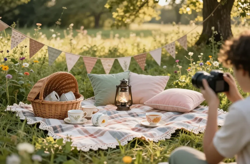 The Cottagecore Picnic Photoshoot: How to Style a Storybook Outdoor Session