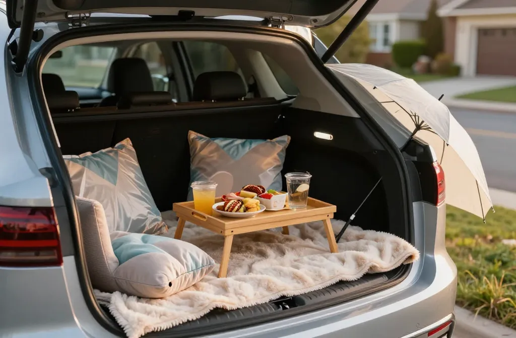 The Car Picnic Date: How to Style a Trunk Picnic for Rainy Days and Drive-In Sunsets