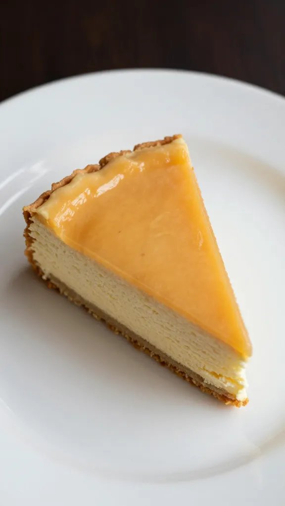 closeup of a single slice of dessert on porcelain plate