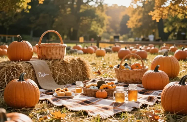 The Pumpkin Patch Picnic: How to Style an Outing Between the Hay Bales