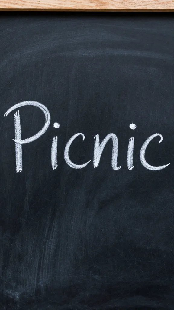 closeup of chalkboard sign with handwritten 